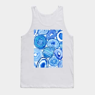 Blue agate slices Tank Top